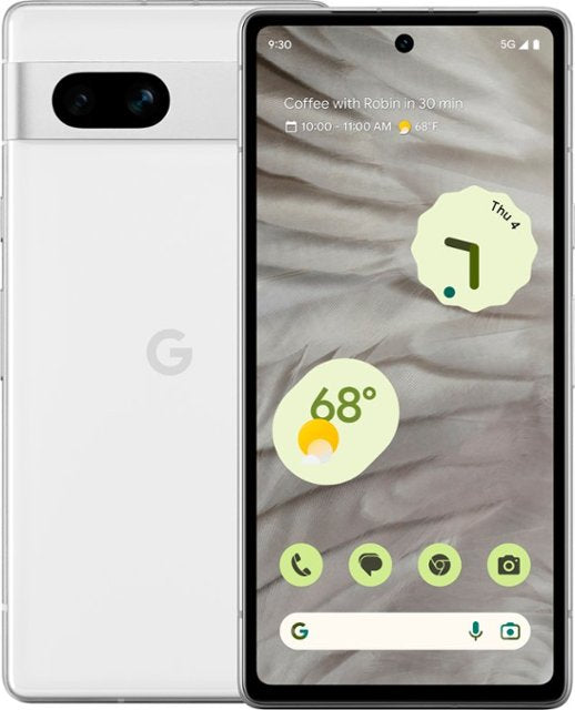 Pre-owned Google Pixel 7a Factory Unlocked (GHL1X) - 5G - 8GB+128GB / Snow