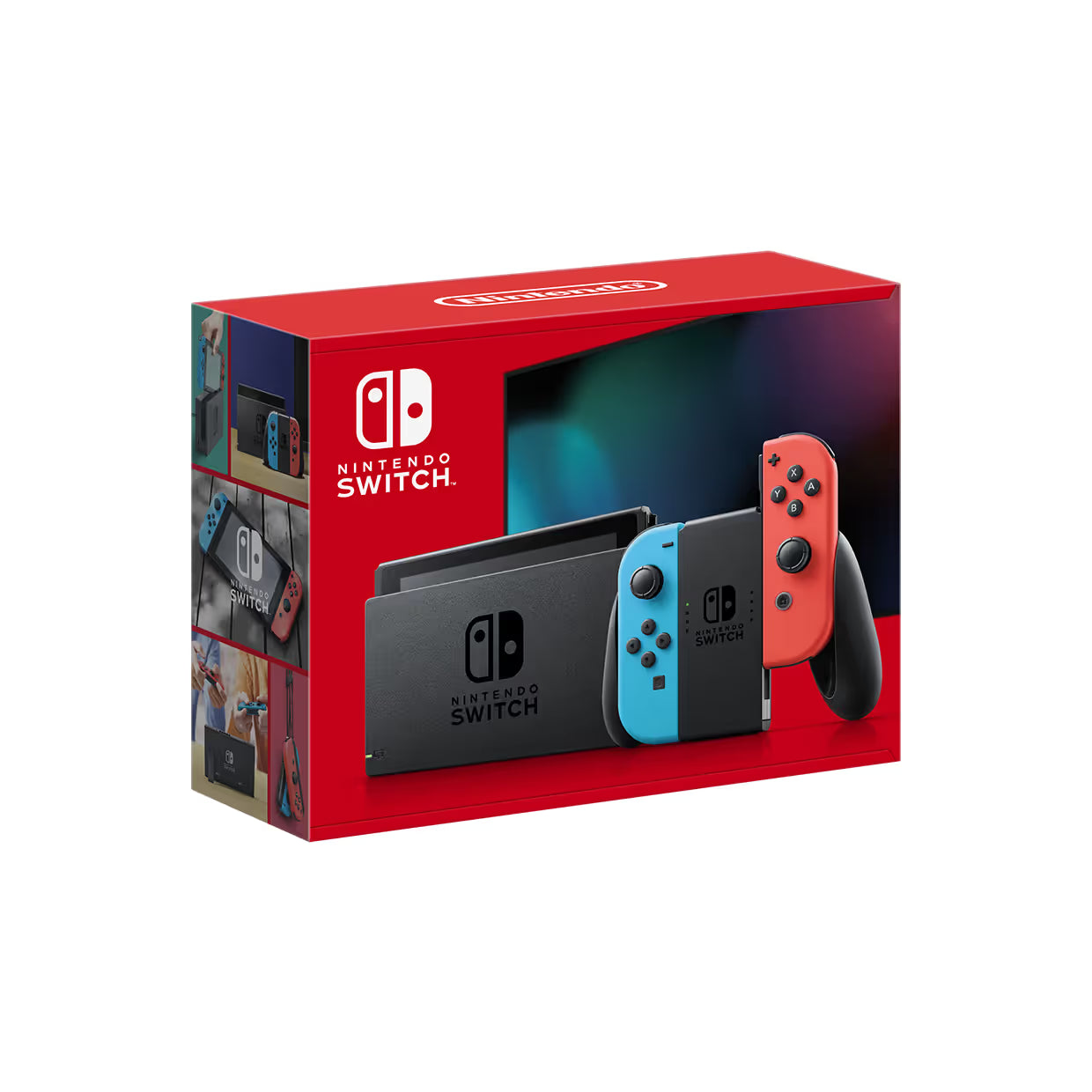 Open Box Nintendo Switch Console with Neon Red/Blue Joy-Con