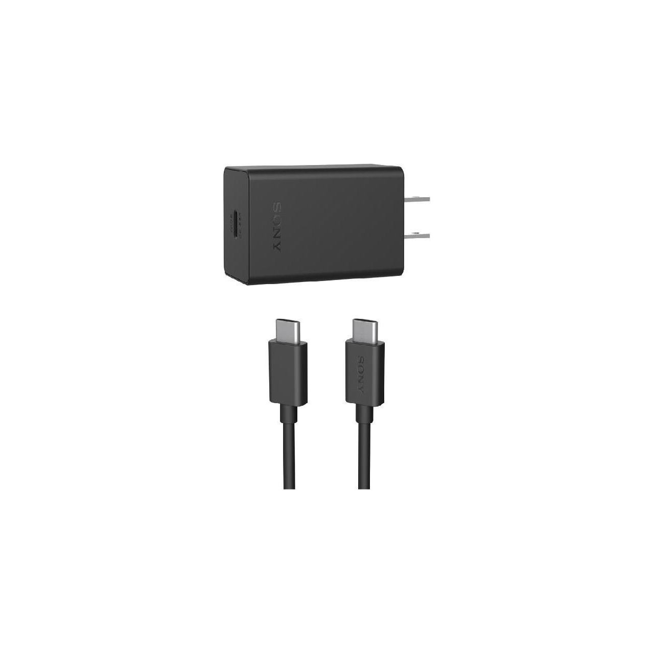 Adaptateur de charge rapide 30 W officiel Sony d'origine avec double câble Type-C (XQZ-UC1)