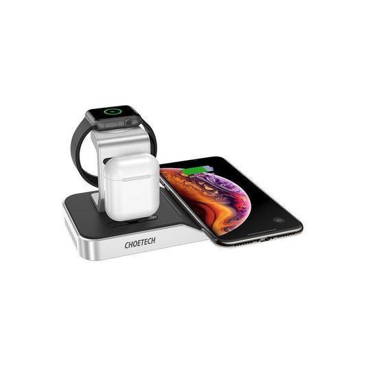 Choetech (T316) 4-In-1 Wireless Charging Dock, Black