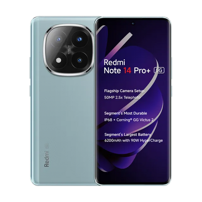 Open Box Xiaomi Redmi Note 14 Pro+ (24115RA8EG) Dual Sim Unlocked Global Model 5G/LTE