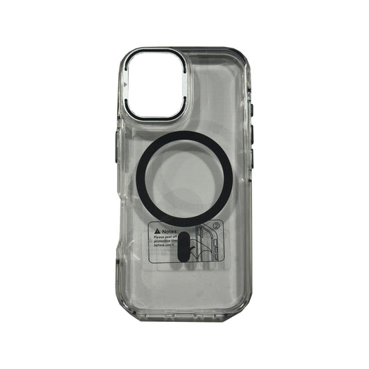 iPhone 17 Case Clear Black Maq Safe Trim