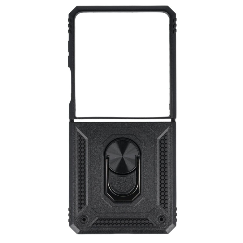 Samsung Galaxy Z Flip7 case Black Ring Armor Back