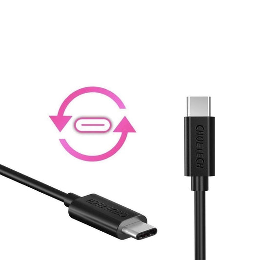 Choetech (C0002) USB-C to USB-C Cable USB3.1 Gen 2 5V/3A 10 Gbps 1M Black
