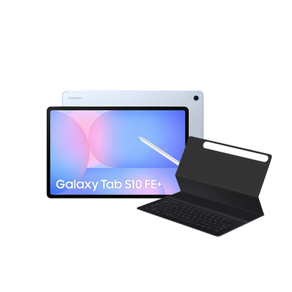 Samsung Galaxy Tab S10 FE+ (SM-X620) Tablet + Wi-Fi  FREE ITFITBook Cover Keyboard Case Gray