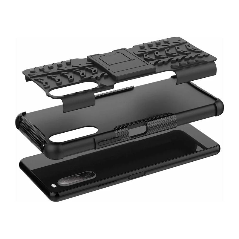Sony Xperia 5 III, Xperia 10 III, Shockproof Armor Defender Phone Case with Table Stand