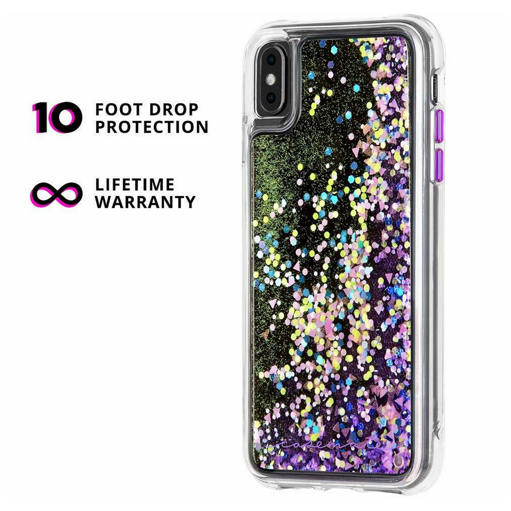 iPhone Xs Max Case-Mate Waterfall Glow Case - Purple Glow
