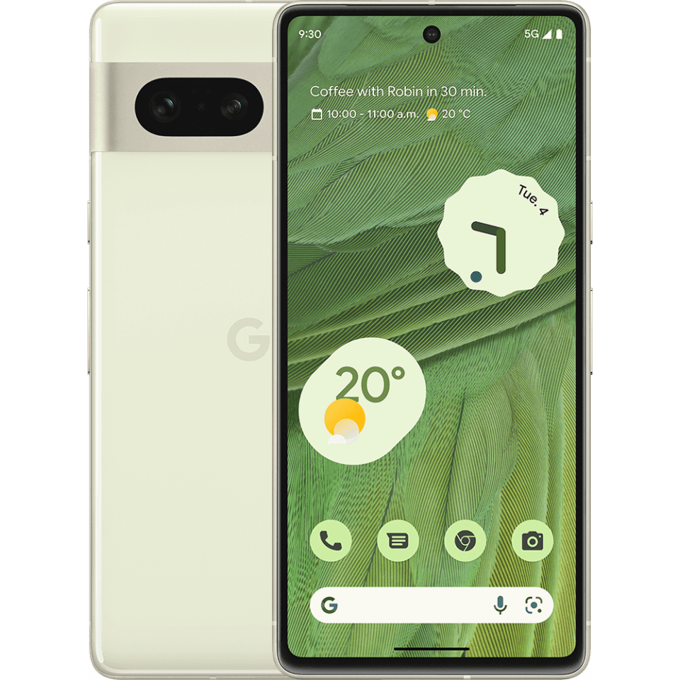 Google Pixel 7 Factory Unlocked - Lemon Grass